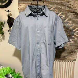 Men's Blue Short Sleeve Shirt